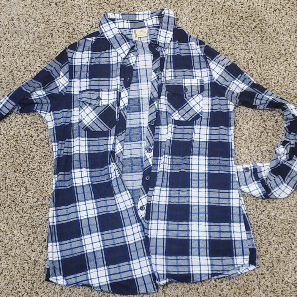 Button up flannel shirt